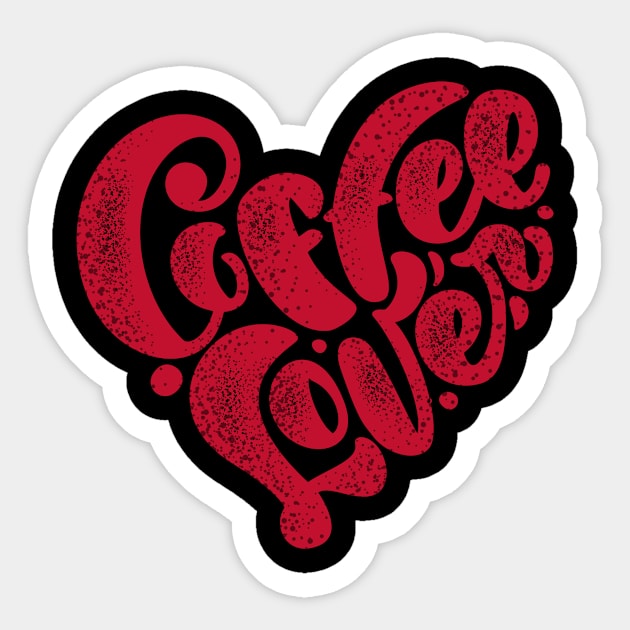 Coffee Lover Heart Sticker by letnothingstopyou